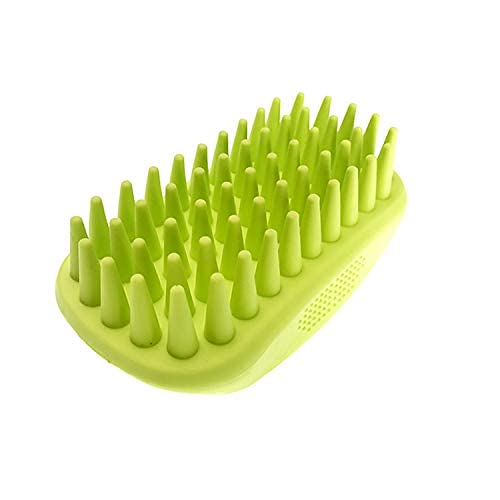 Aurora Pet Silicone Shampoo Brush, Anti-Skid–Ergonomic Design Pet Mouse Shower Bath Brush