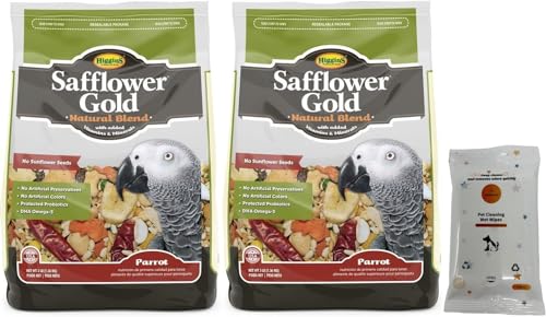 Higgins Safflower Gold Parrot Food 3 Lb (Pack of 2)