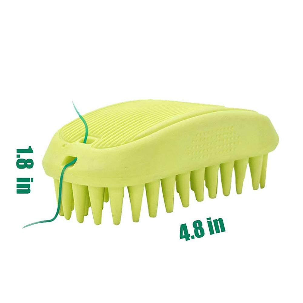 Aurora Pet Silicone Shampoo Brush, Anti-Skid–Ergonomic Design Pet Mouse Shower Bath Brush