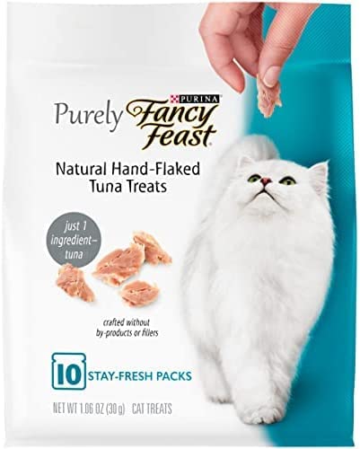 Fancy Feast Purely Natural Hand-Flaked Cat Treats Variety Pack (6 Bags)