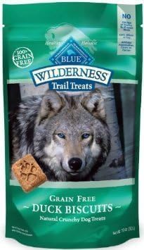 Blue Buffalo Wilderness Trail Treats Grain Free Dog Biscuits (2) Duck (2) Salmon Recipes