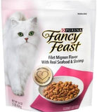 Fancy Feast Gourmet Dry Cat Food Filet Mignon Flavor with Real Seafood & Shrimp (16 oz. Bags)