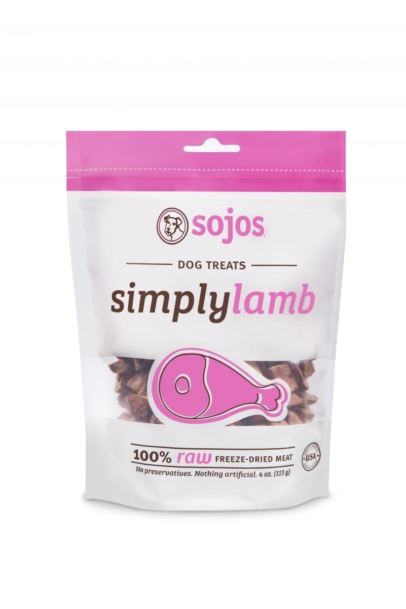 Sojos Simply Lamb Dog Treats 4oz - 2 Pack