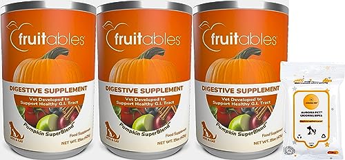 Fruitables Pumpkin SuperBlend Digestive Dog & Cat Supplement (Pack of 3)