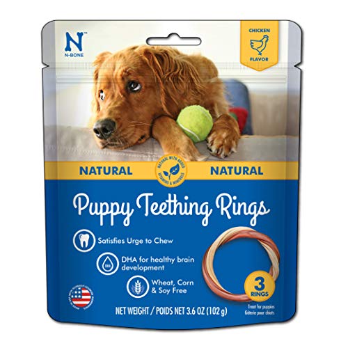 N-Bone 3-Rings Puppy Teething Ring, Chicken Flavor