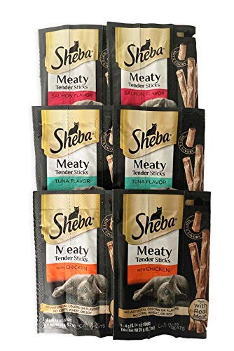 Sheba Meaty Tender Sticks Variety Pack (Total 30 Sticks)