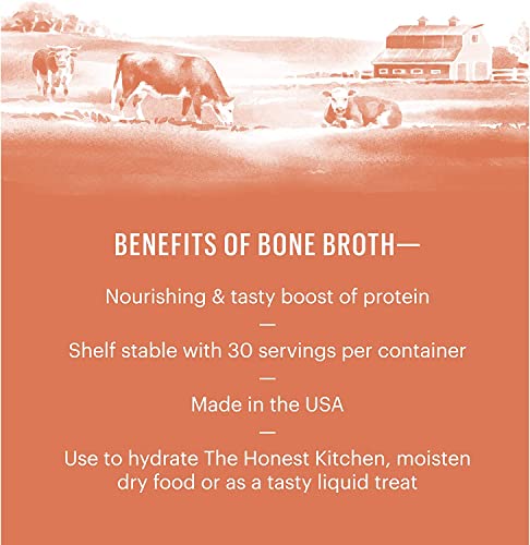 The Honest Kitchen Daily Boosters Instant Beef Bone Broth with Turmeric (Pack of 2)