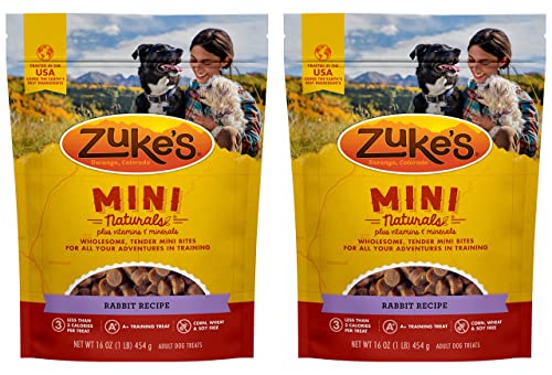 Zuke's Mini Naturals Training Dog Treats Rabbit Recipe, 16 OZ