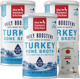 The Honest Kitchen Daily Boosters Instant Turkey Bone Broth with Turmeric for Dogs (Pack of 3)