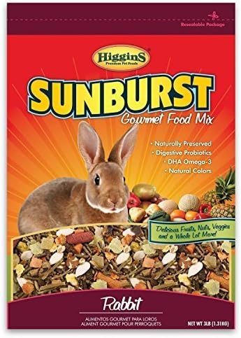 Higgins Sunburst Gourmet Blend Rabbit Food (3 Lb Each)