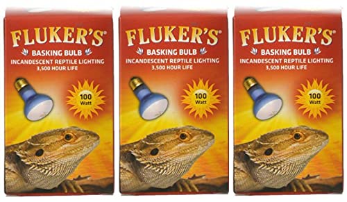 Fluker's Basking Spotlight Bulbs for Reptiles 100 Watt (Pack of 3)