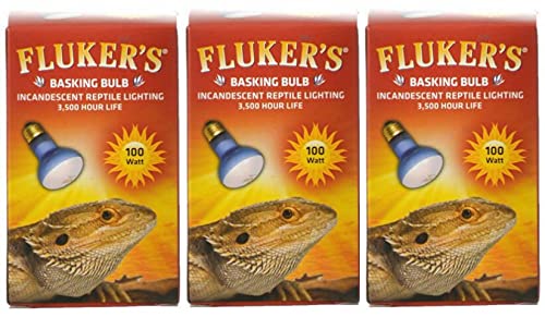 Fluker's Basking Spotlight Bulbs for Reptiles 100 Watt (Pack of 3)