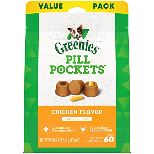 Greenies Pill Pockets for Dogs Tablet Size Natural Soft Dog Treats