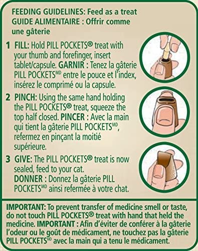 Greenies Feline Pill Pockets Salmon Flavor Natural Soft Adult Cat Treats (3-oz Bags)