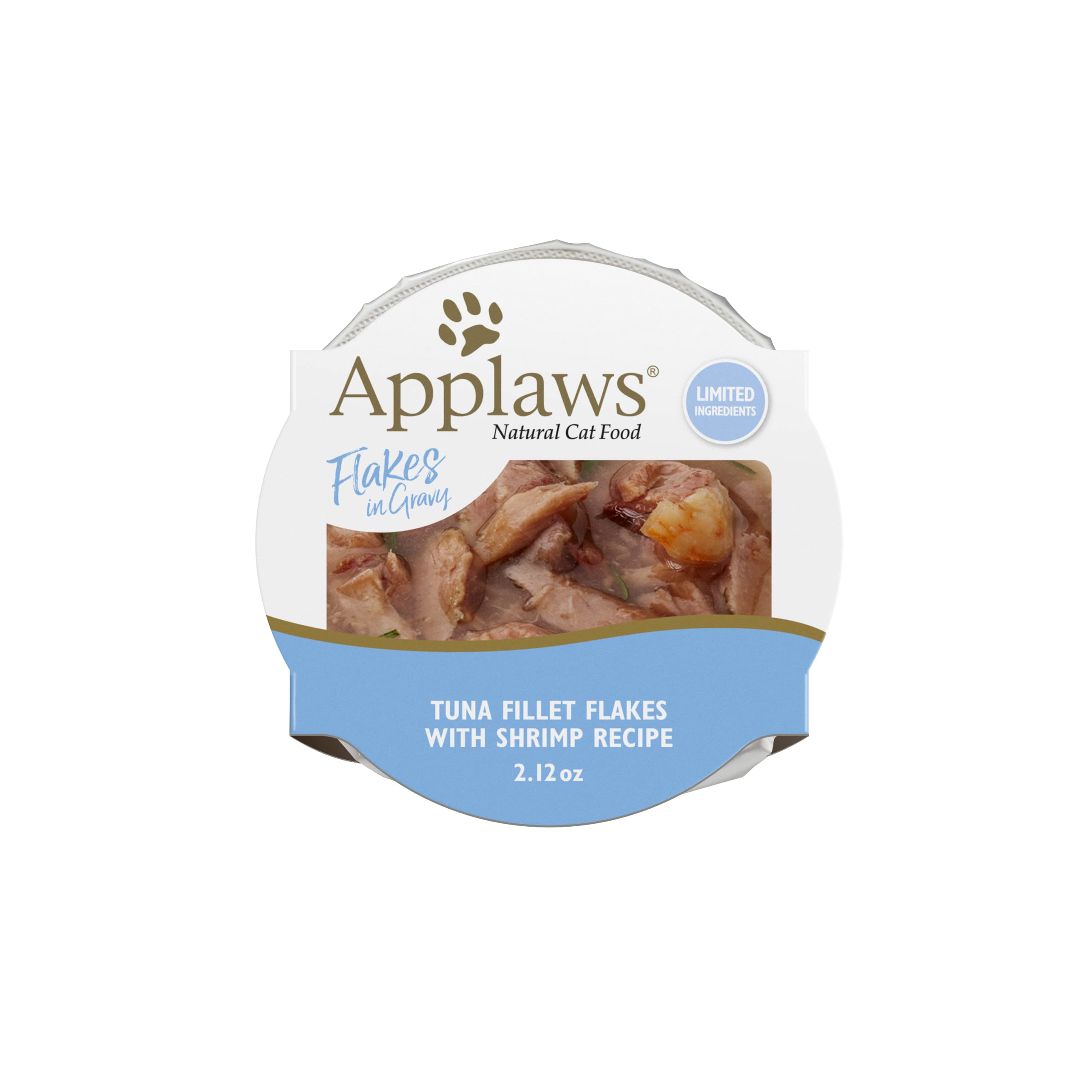 Applaws Natural Wet Cat Food, 18 Pack, Limited Ingredient Food for Cats in Gravy, 2.12oz Pots