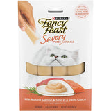 Fancy Feast Savory Puree Naturals Squeezable Lickable Adult Cat Treats (2) Tuna (2) Salmon & Tuna (2) Chicken (1.4-oz Each)