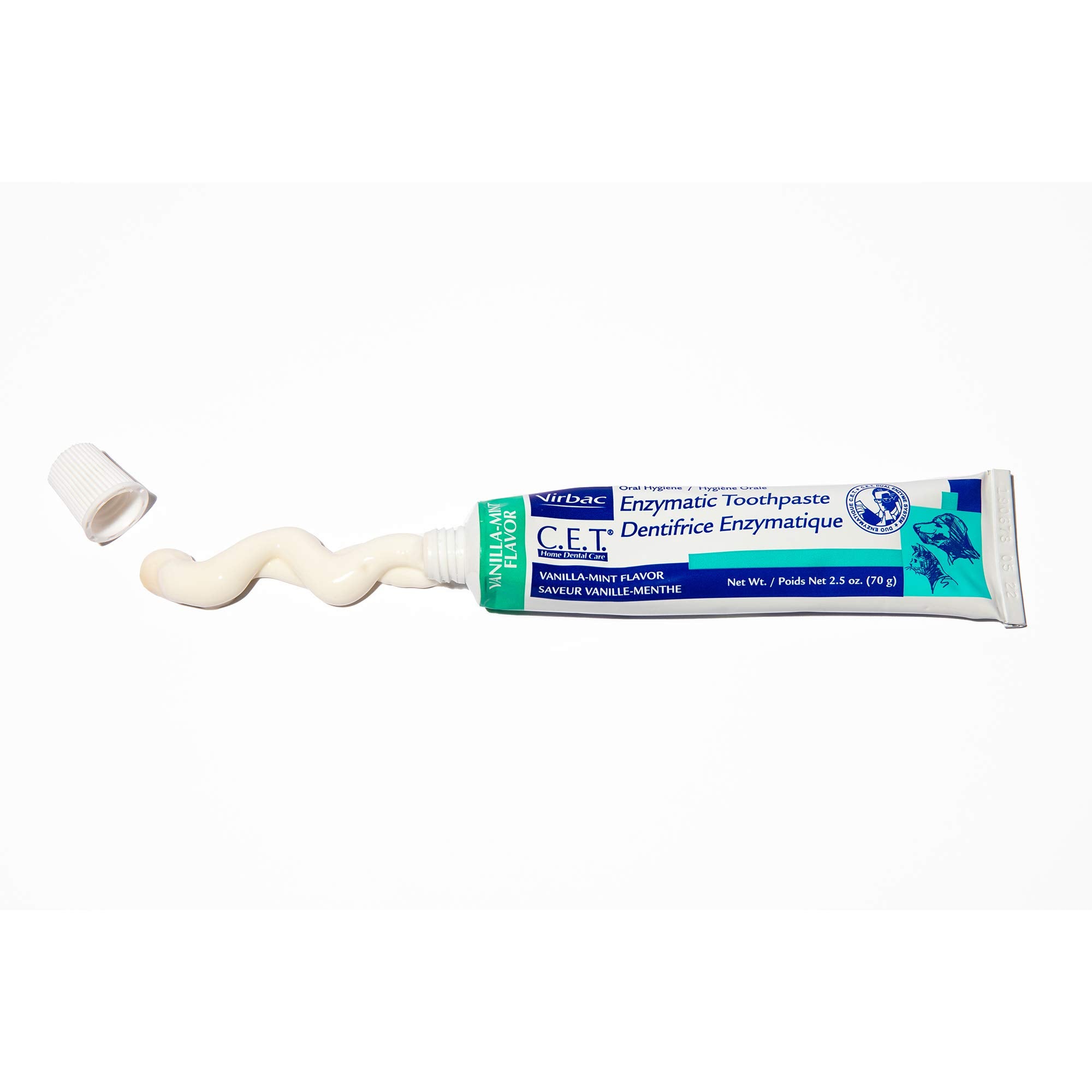 Virbac CET Enzymatic Toothpaste| Eliminates Bad Breath by Removing Plaque and Tartar Buildup