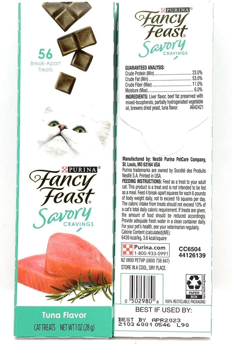 Fancy Feast Savory Cravings Limited Ingredient Cat Treats (2) Chicken (2) Tuna (2) Beef (1-oz Each)