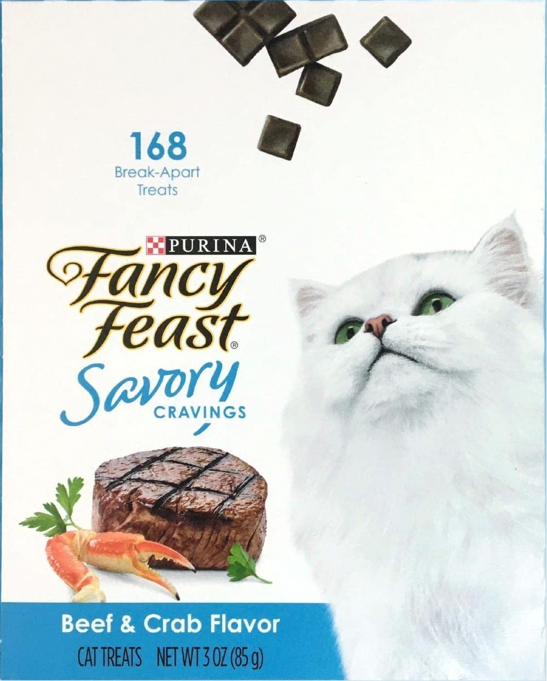 Fancy Feast Savory Cravings Soft Cat Treats (2) Beef (2) Salmon (2) Beef & Crab (3-oz Each)