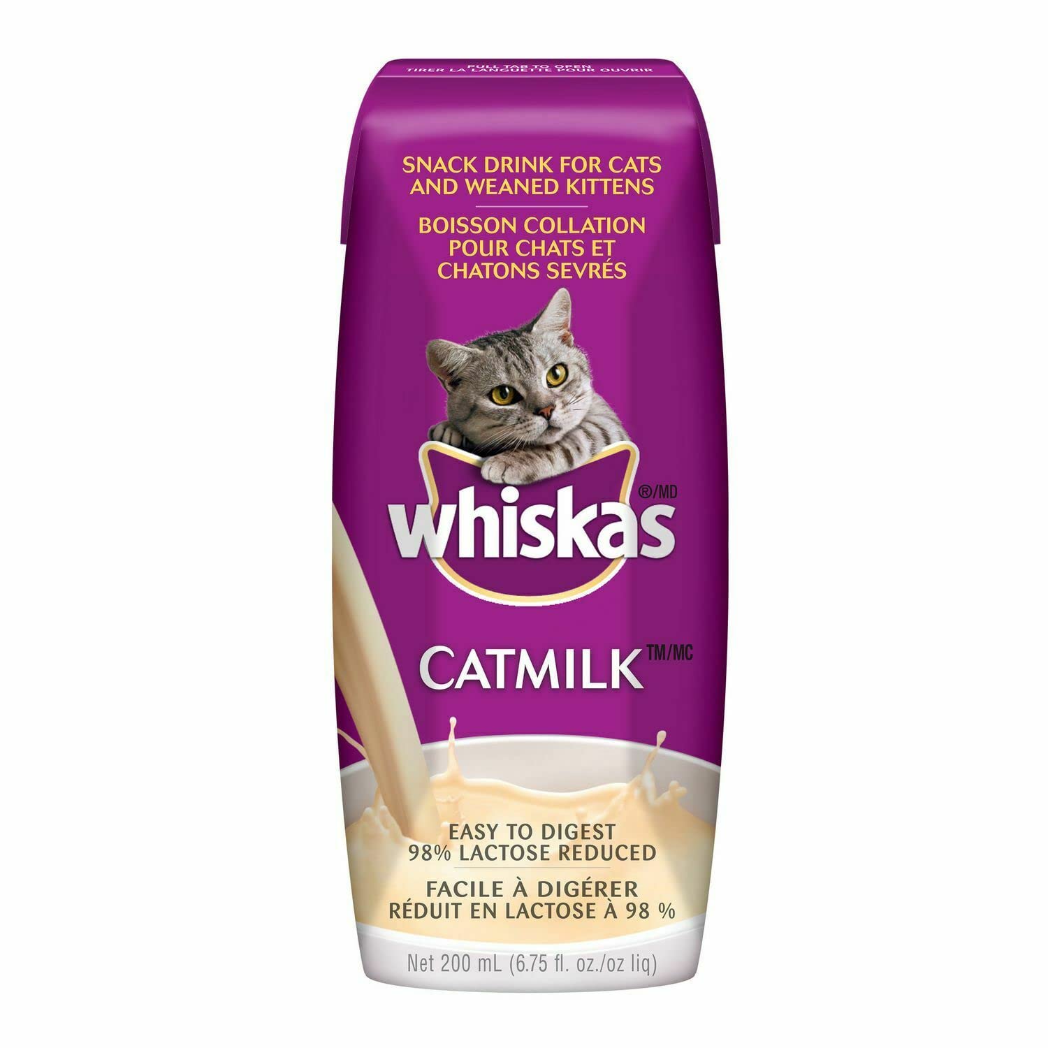 Whiskas Catmilk Drink for Cats and Kittens (6.75 fl oz) Pack of 6