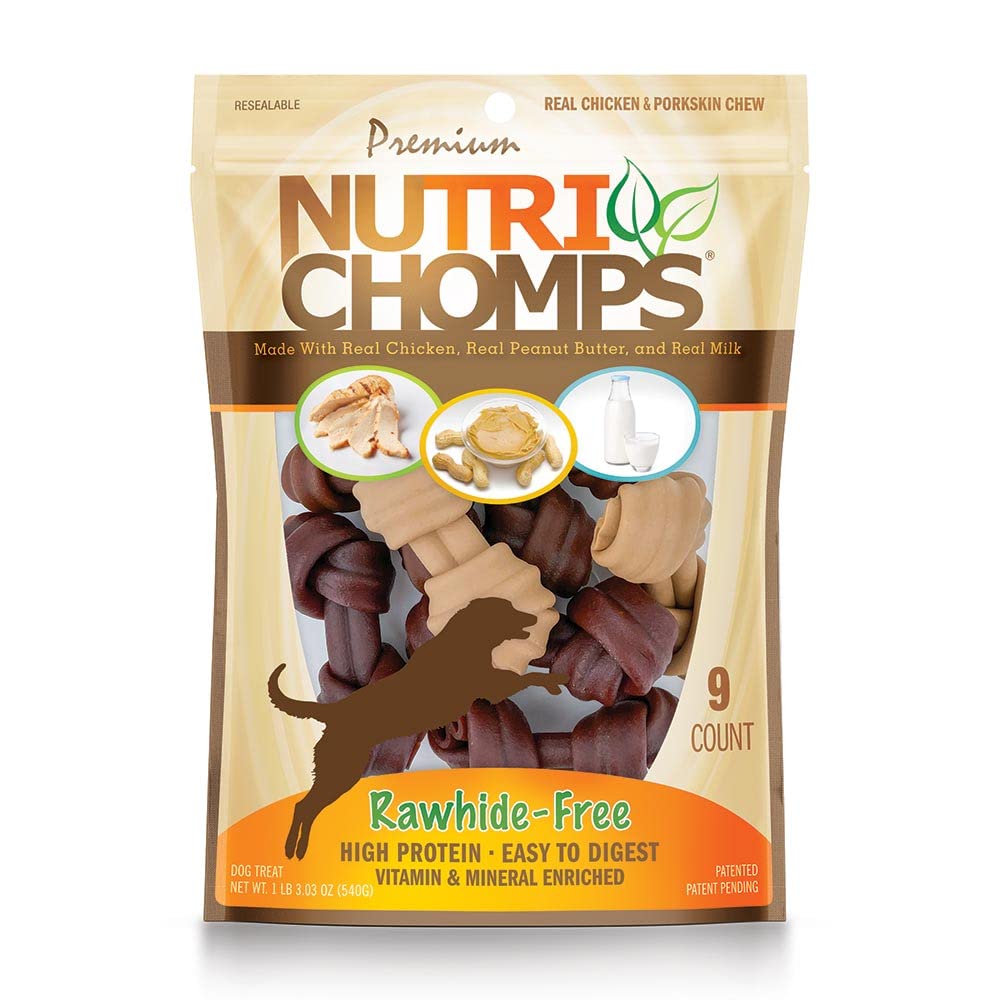 NutriChomps Dog Chews, 4-inch Knots, Easy to Digest, Rawhide-Free Dog Treats