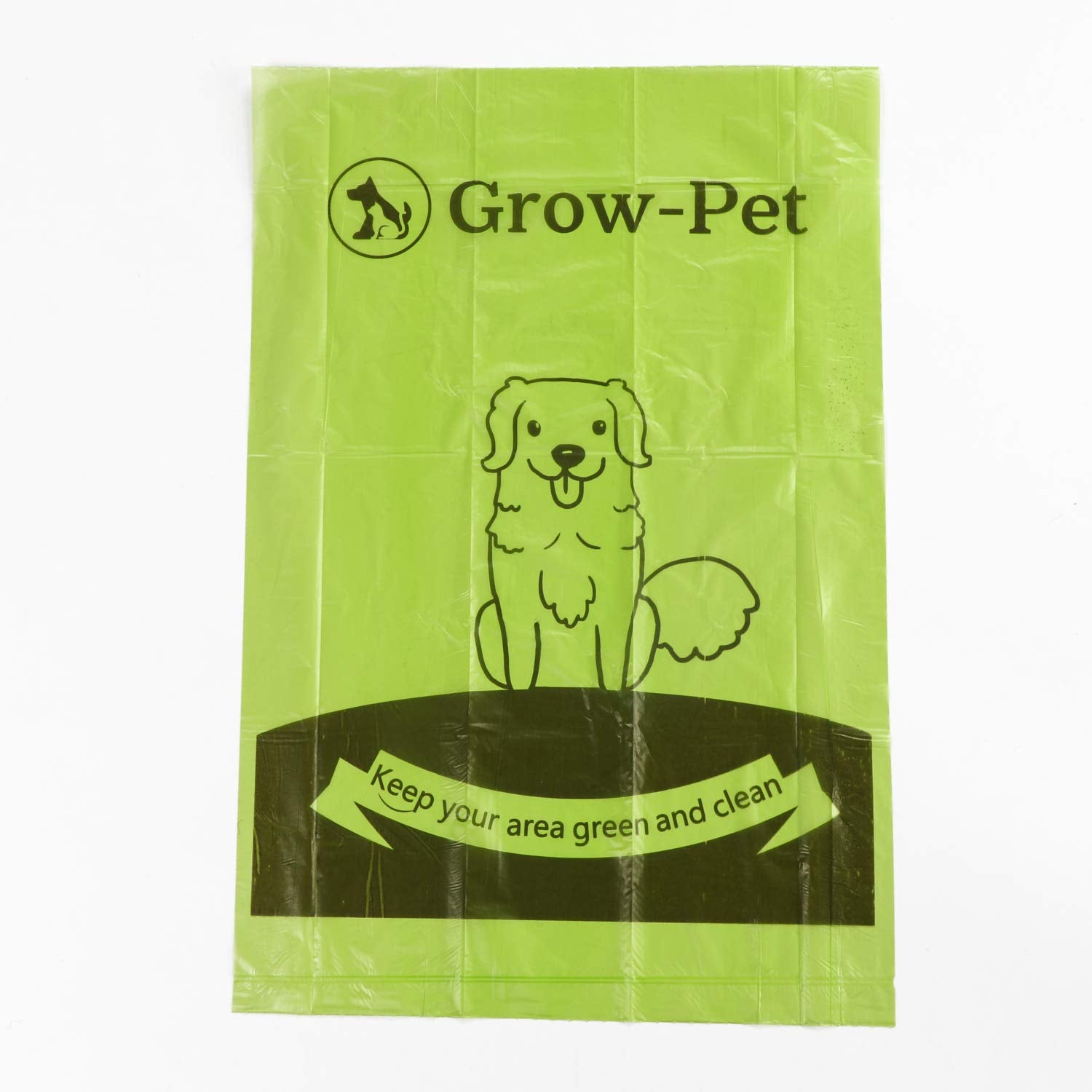 Grow-Pet Dog Poop Bags, Guaranteed Leak-Proof, Extra Thick, Biobased Doggie Waste Bag Refill Rolls 9x13 Inch | Light Scented