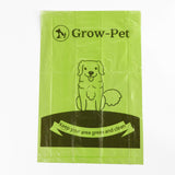 Grow-Pet Dog Poop Bags, Guaranteed Leak-Proof, Extra Thick, Biobased Doggie Waste Bag Refill Rolls 9x13 Inch | Light Scented