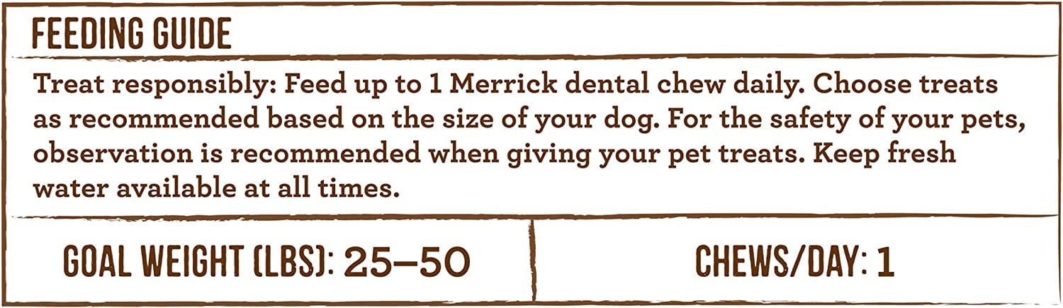 Merrick Fresh Kisses Double-Brush Coconut + Botanical Oils Infused Medium Dental Dog Treats (Pack of 2)