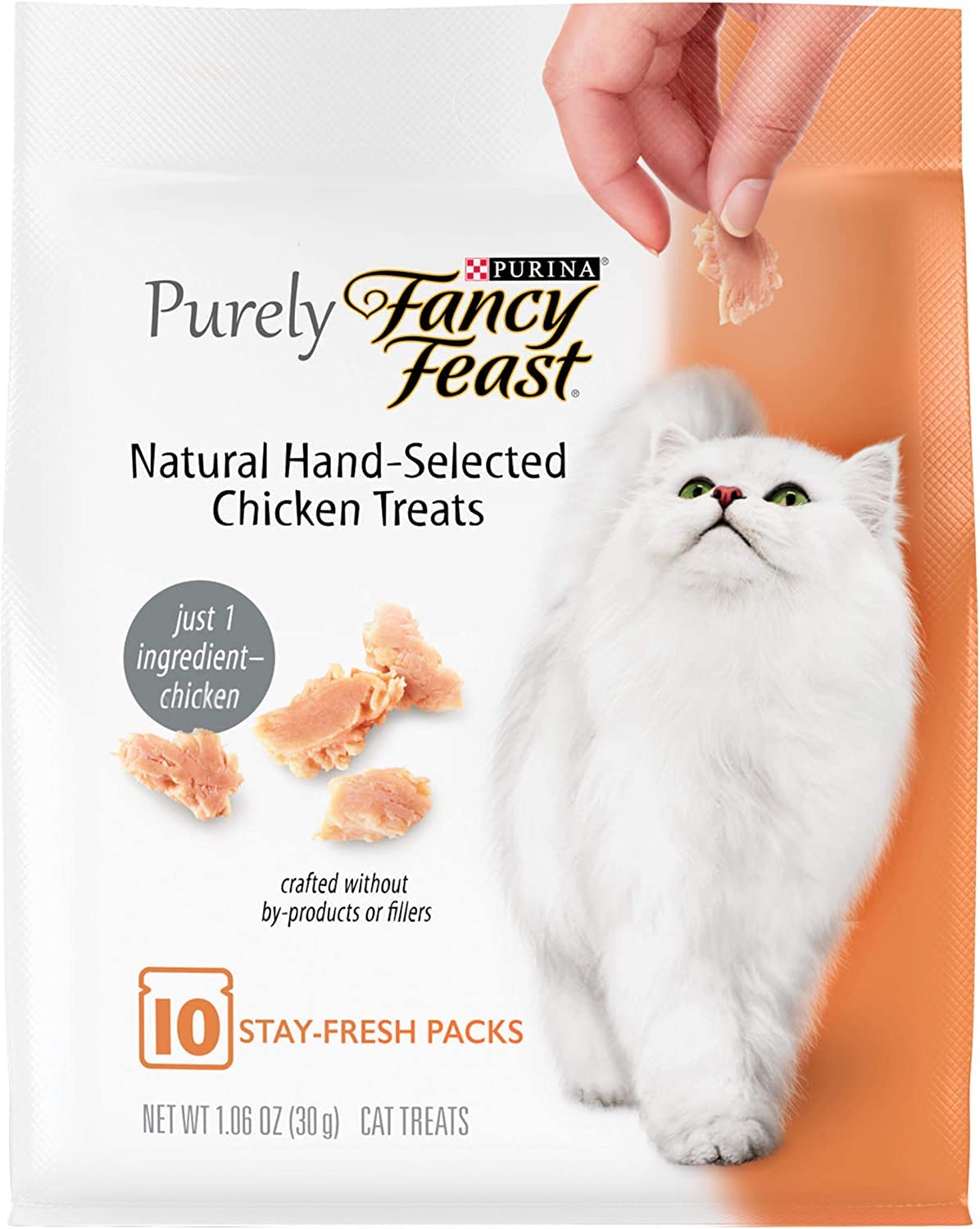 Fancy Feast Purely Natural Hand-Flaked Cat Treats Variety Pack (6 Bags)