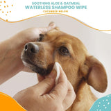 Nootie Waterless Shampoo Wipes for Dogs & Cats-Long Lasting Fragrances - Made in U.S.A. 70 Count