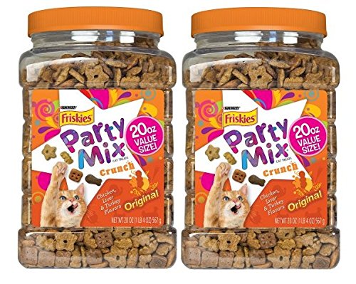 Purina Friskies Party Mix Original Crunch Cat Treats (20 oz. - 2 Pack)