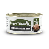 PureBites Patés 100% Pure for Cats, 2.5oz / 71g, Case of 12