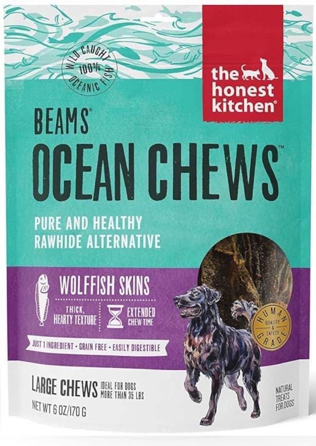 The Honest Kitchen Ocean Chews Wolfish Skins Dehydrated Dog Treats