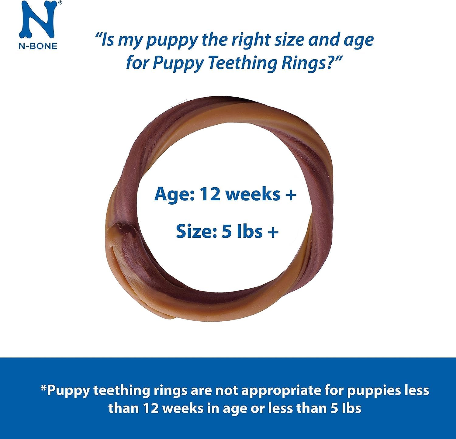 N-Bone Puppy Teething Ring Pumpkin Flavor (12 Pack)