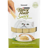 Fancy Feast Savory Puree Naturals Squeezable Lickable Adult Cat Treats (2) Tuna (2) Salmon & Tuna (2) Chicken (1.4-oz Each)