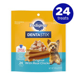 Pedigree DentaStix Mini Dental Dog Treats (24ct x 7 - Total 168 Treats)