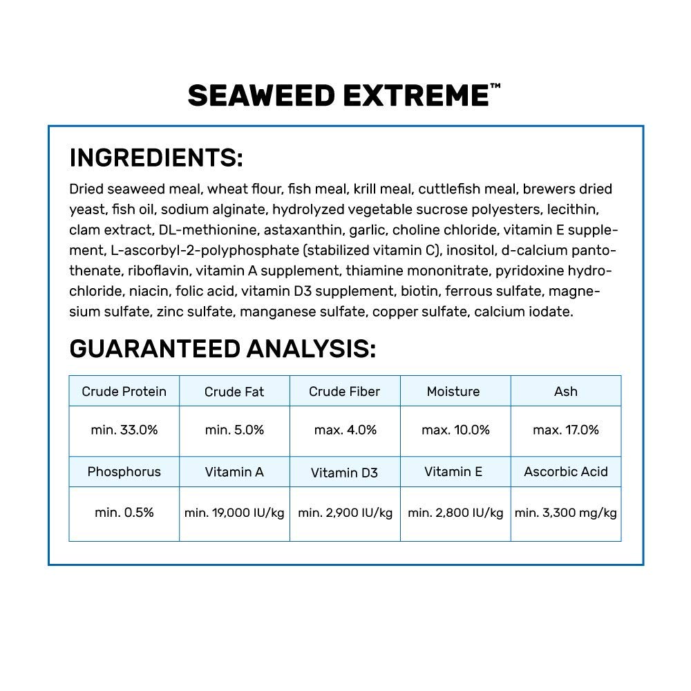 Hikari Seaweed Extreme Floating Seaweed Rich Pellets for Smaller Marine Herbivores