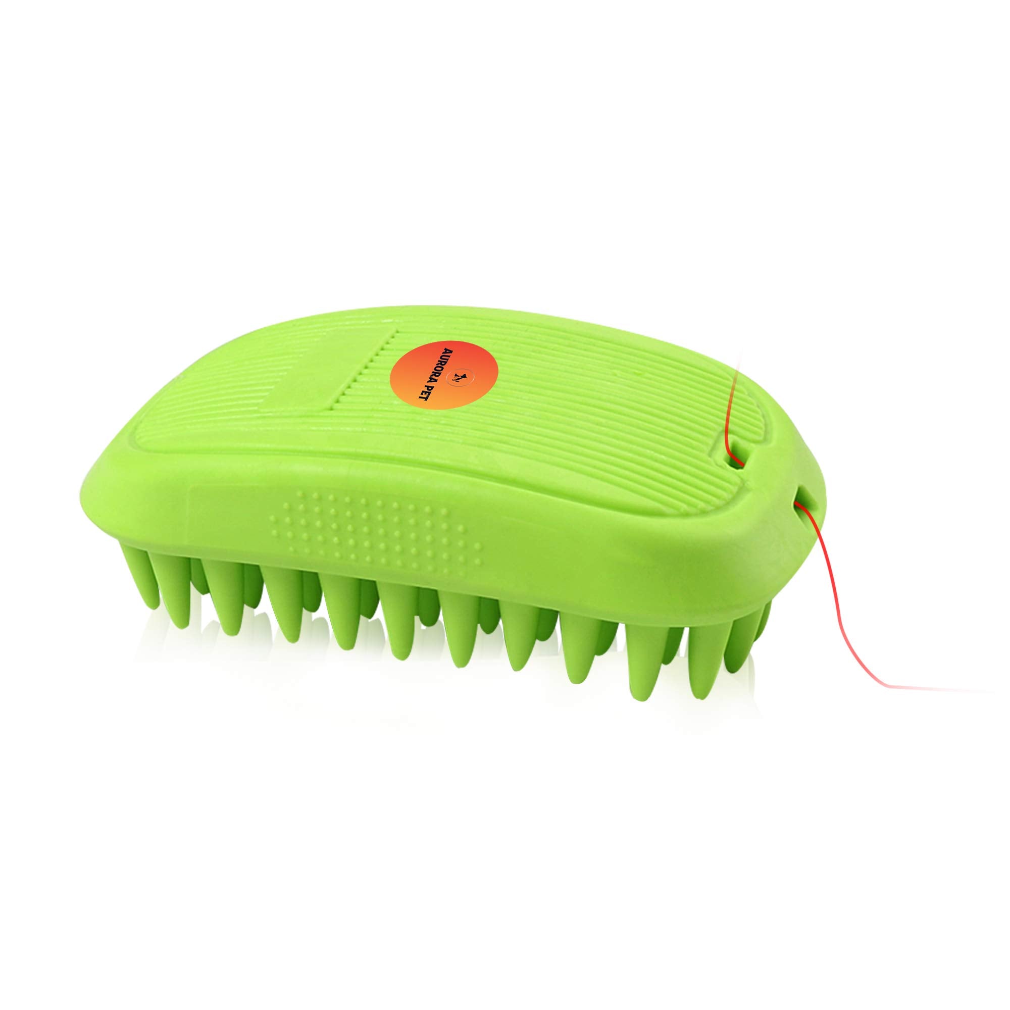 Aurora Pet Silicone Shampoo Brush, Anti-Skid–Ergonomic Design Pet Mouse Shower Bath Brush