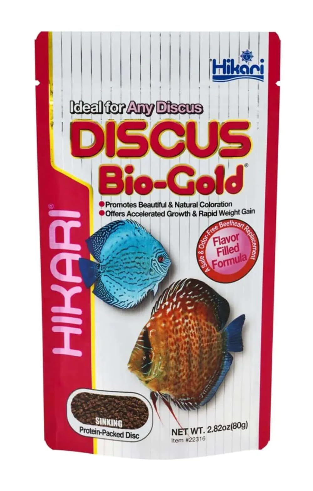 Hikari Tropical Discus Bio-Gold Fish Food, 2.82 oz (80g)