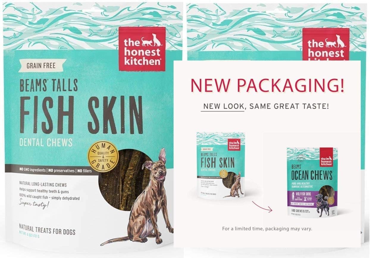 The Honest Kitchen Ocean Chews Wolfish Skins Dehydrated Dog Treats