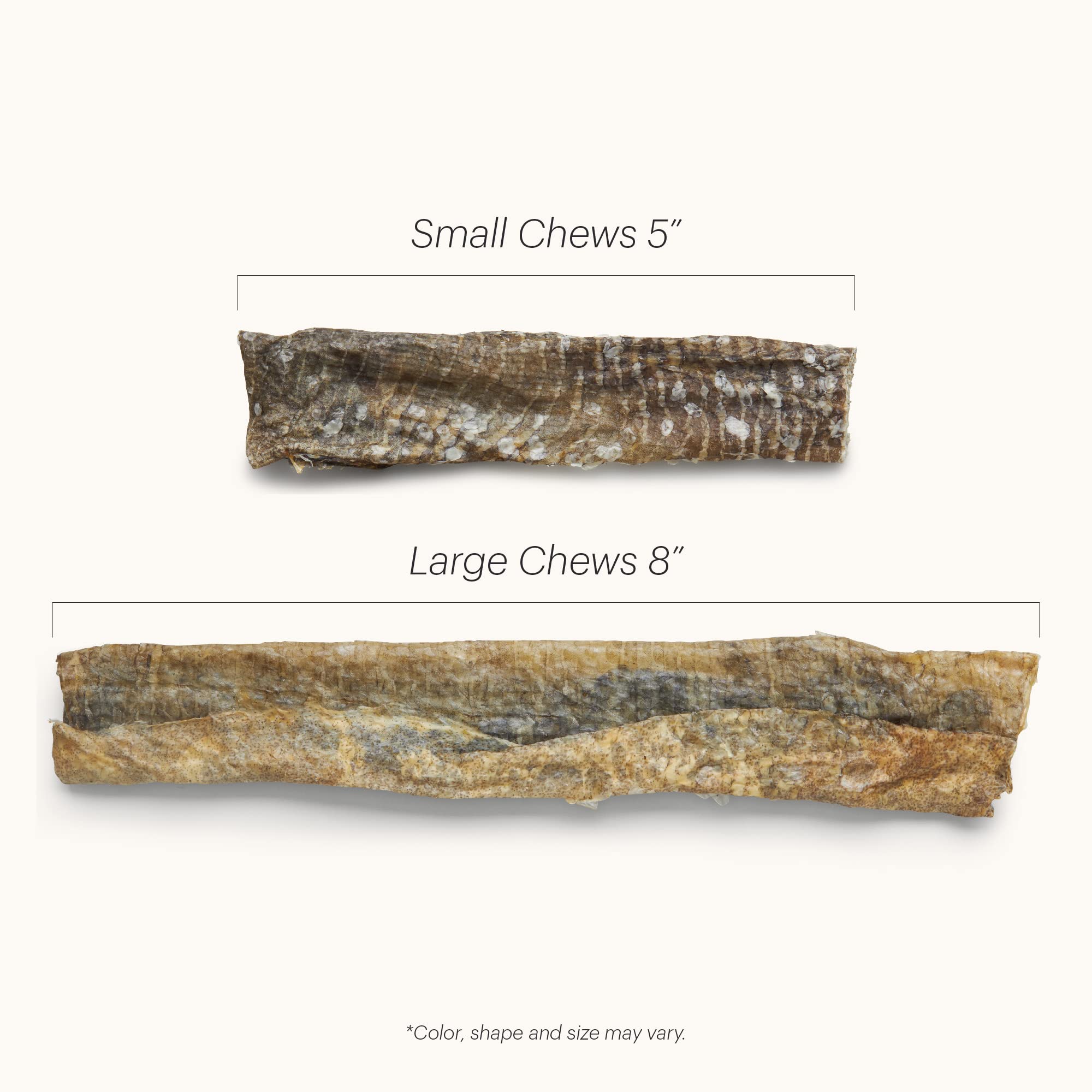 The Honest Kitchen Ocean Chews Cod Fish Skins Dehydrated Dog Treats