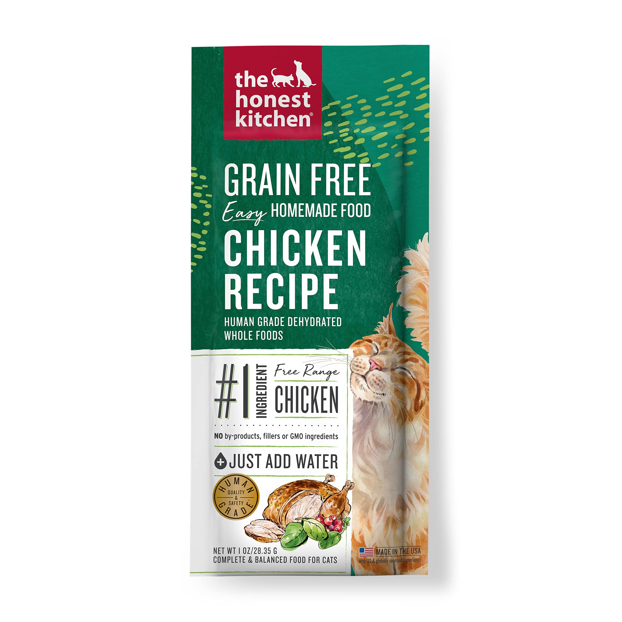 The Honest Kitchen Human Grade Dehydrated Grain Free Cat Food - Complete Meal or Topper