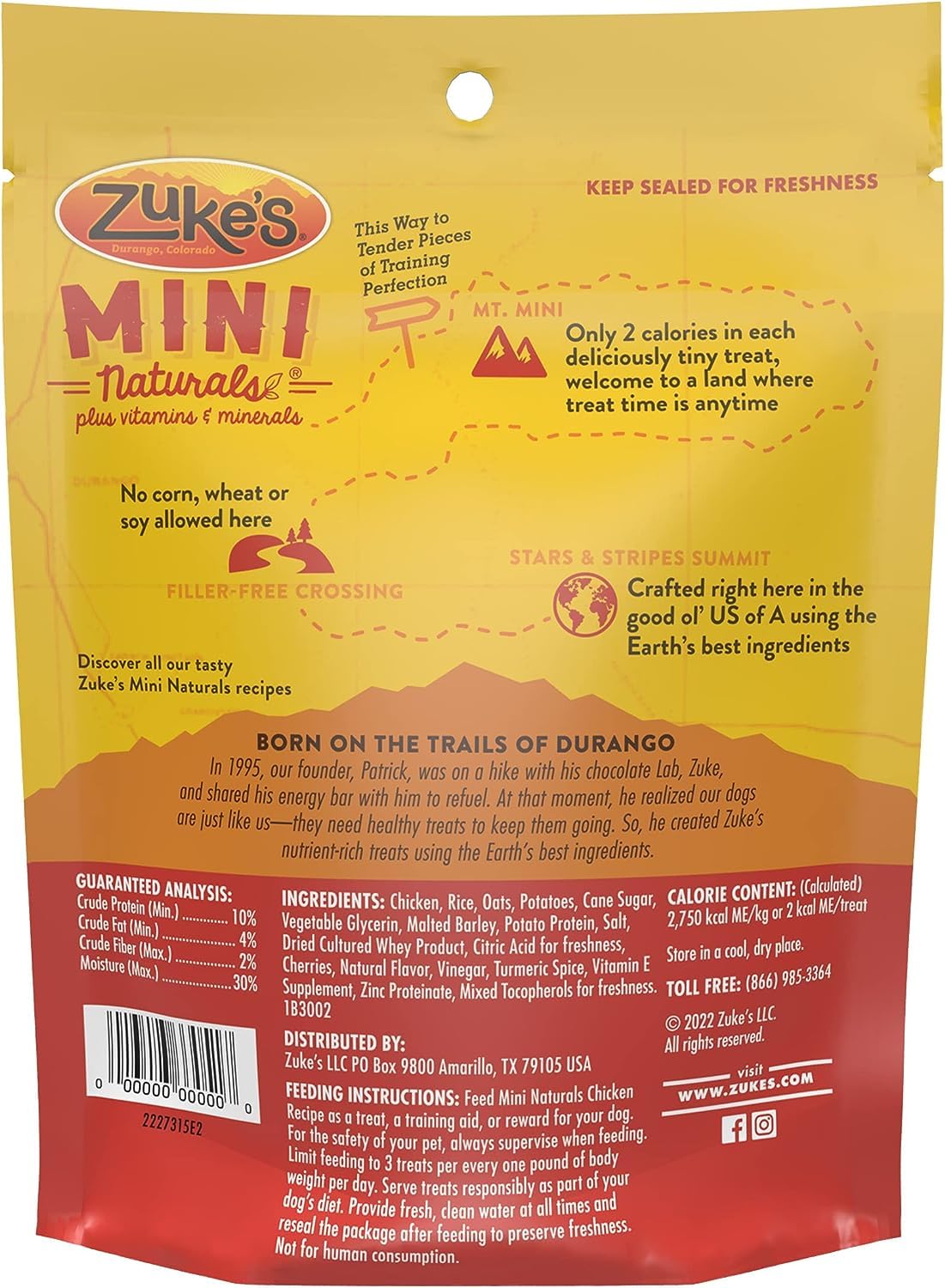 Zuke's Mini Naturals Soft Dog Treats (1) Chicken Recipe (1) Rabbit Recipe [16-oz Bags]