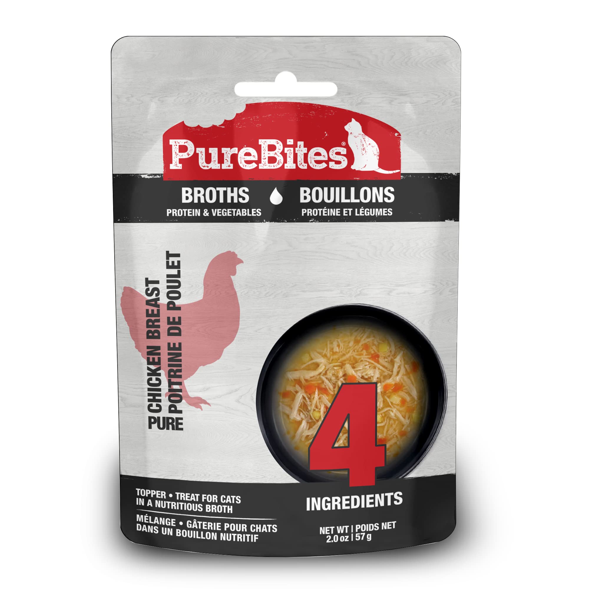 PureBites Broths Cat Treat • Topper 57g