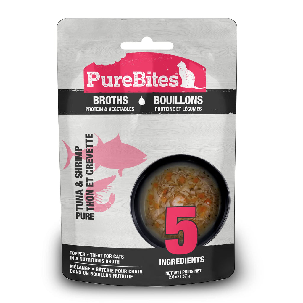 PureBites Tuna & Shrimp Broths for Cats (Only 5 Ingredients)