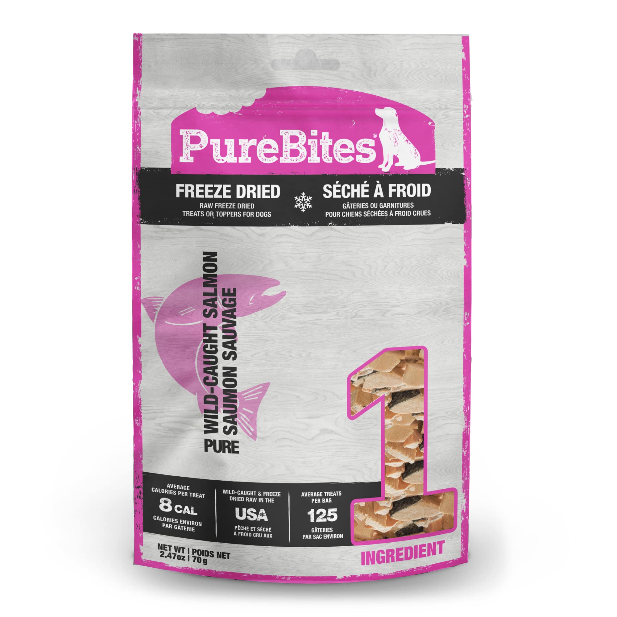 PureBites Salmon Freeze Dried Dog Treats