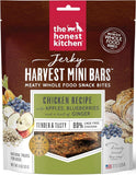 The Honest Kitchen Jerky Harvest Mini Bars Chicken Recipe with Apples & Blueberries Dog Treats (Pack of 3)