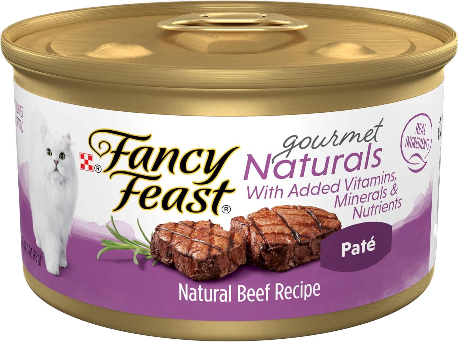 Fancy Feast Gourmet Naturals Pate Cat Food Variety Pack (18 x 3 oz containers)