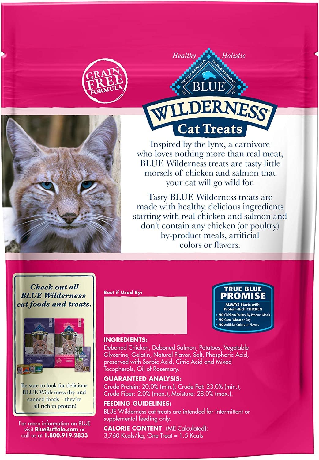 Blue Buffalo Wilderness Grain-Free Cat Treats Variety Pack (8)