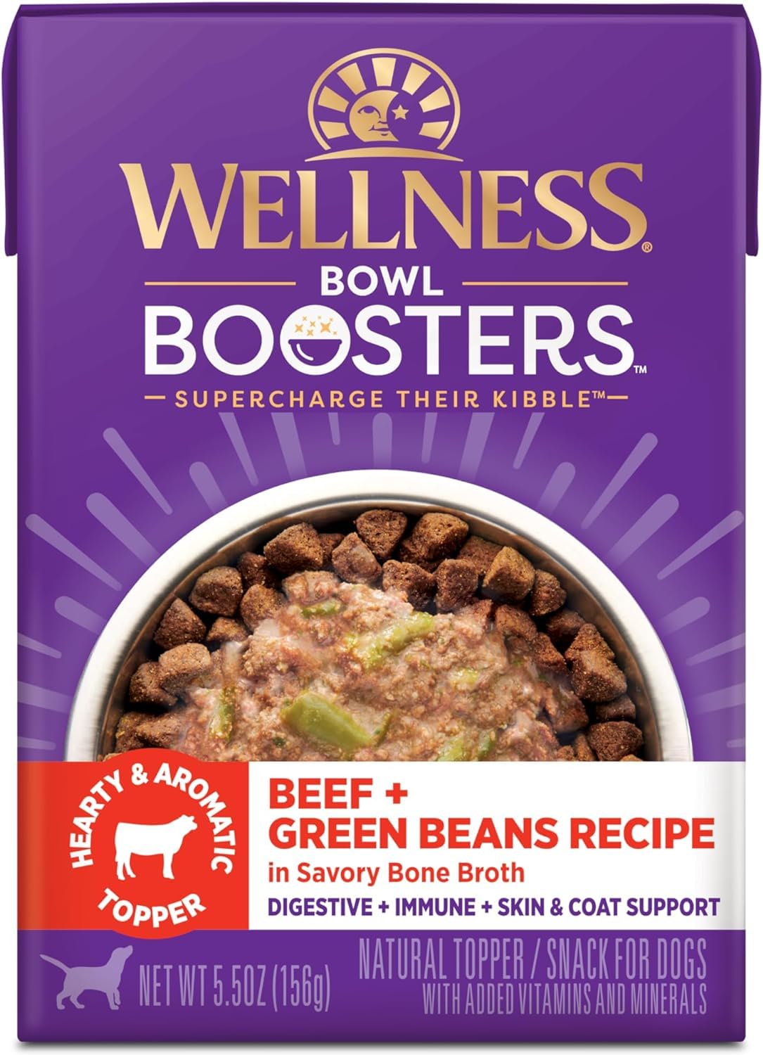 Wellness Bowl Boosters Hearty Wet Dog Toppers (5.5-oz Each)